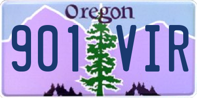 OR license plate 901VIR