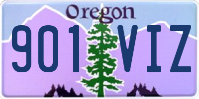 OR license plate 901VIZ