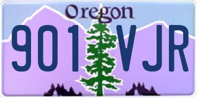 OR license plate 901VJR