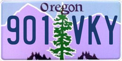 OR license plate 901VKY