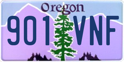 OR license plate 901VNF