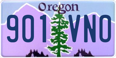 OR license plate 901VNO