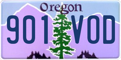 OR license plate 901VOD