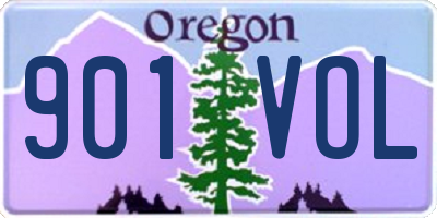 OR license plate 901VOL