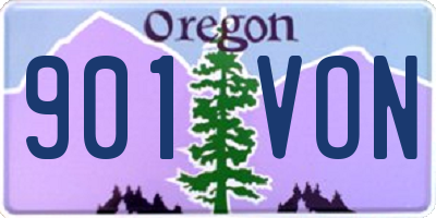 OR license plate 901VON
