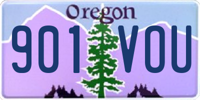 OR license plate 901VOU