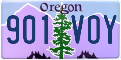 OR license plate 901VOY