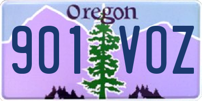 OR license plate 901VOZ
