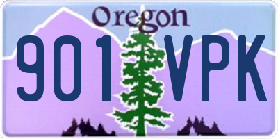 OR license plate 901VPK