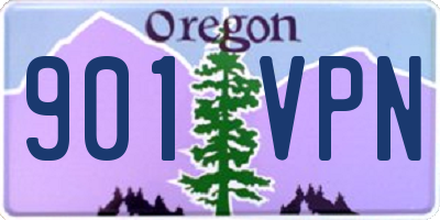 OR license plate 901VPN