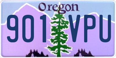 OR license plate 901VPU
