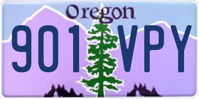 OR license plate 901VPY