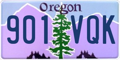 OR license plate 901VQK