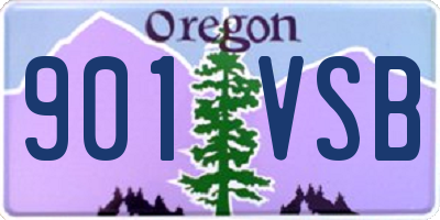 OR license plate 901VSB