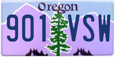 OR license plate 901VSW