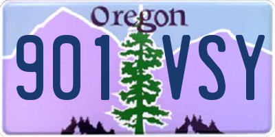 OR license plate 901VSY