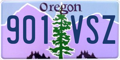 OR license plate 901VSZ