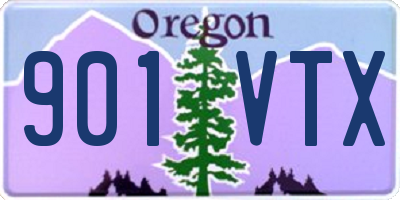 OR license plate 901VTX