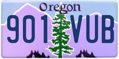 OR license plate 901VUB