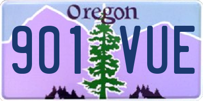 OR license plate 901VUE