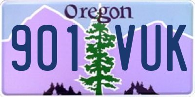 OR license plate 901VUK
