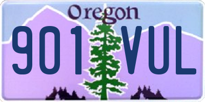 OR license plate 901VUL