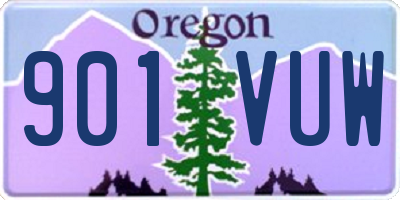 OR license plate 901VUW