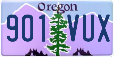 OR license plate 901VUX