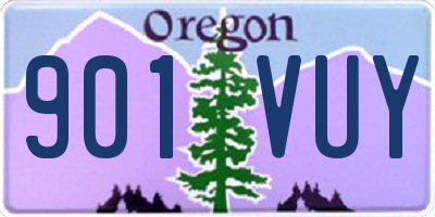 OR license plate 901VUY