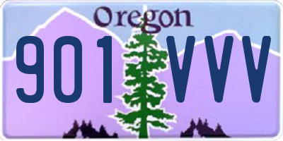 OR license plate 901VVV