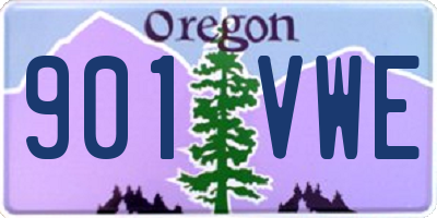 OR license plate 901VWE