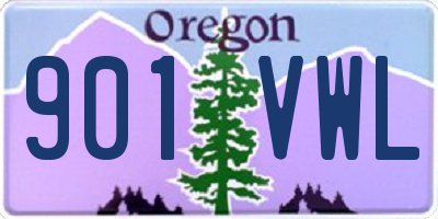 OR license plate 901VWL