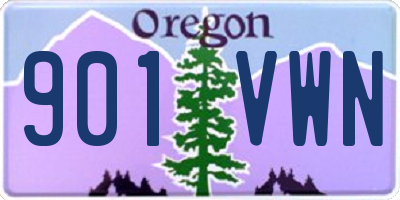 OR license plate 901VWN