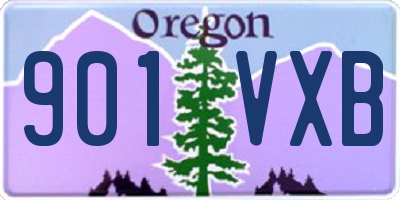 OR license plate 901VXB