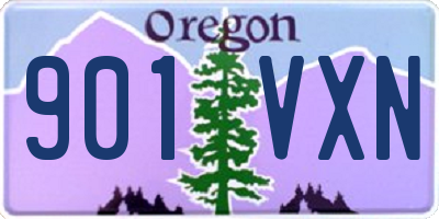OR license plate 901VXN