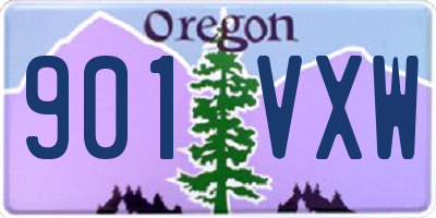 OR license plate 901VXW