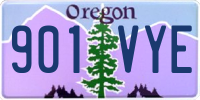 OR license plate 901VYE