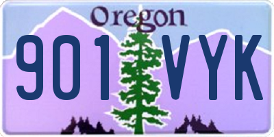 OR license plate 901VYK