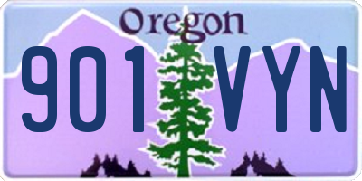 OR license plate 901VYN