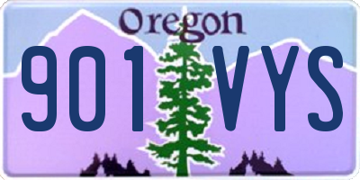 OR license plate 901VYS