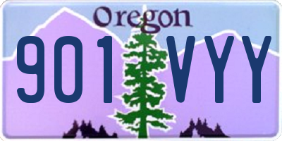 OR license plate 901VYY