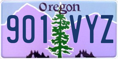 OR license plate 901VYZ