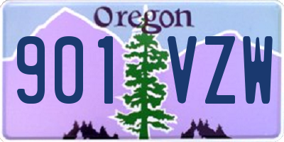 OR license plate 901VZW
