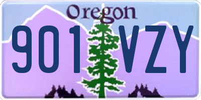 OR license plate 901VZY