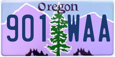 OR license plate 901WAA