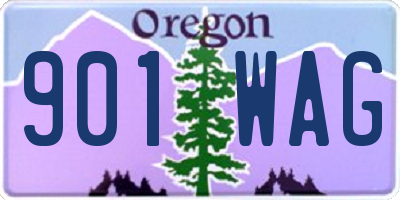 OR license plate 901WAG