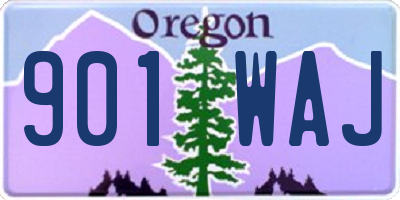 OR license plate 901WAJ