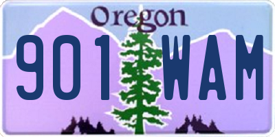 OR license plate 901WAM