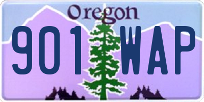 OR license plate 901WAP