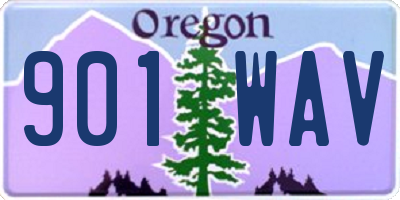 OR license plate 901WAV